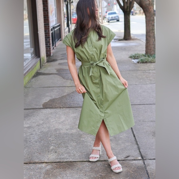 Deluc Cancela Mandarin Collar Dress NWT - Picture 3 of 16